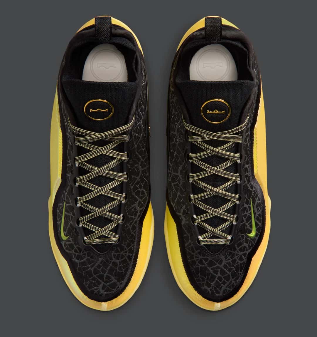Nike LeBron 23 Elite Hurt Feelings vista del degradé iridiscente
