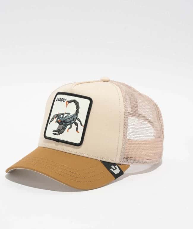 Goorin Bros. The Deadliest Scorpion Tan & Brown Trucker Hat