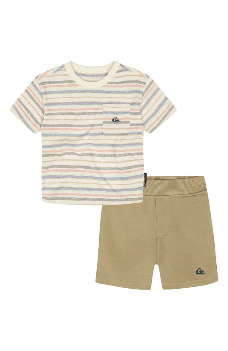 Quiksilver Kids' 2-Piece T-Shirt & Fleece Shorts Set