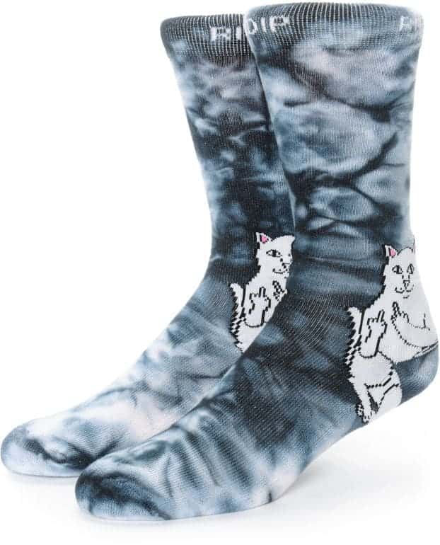 RIPNDIP Lord Nermal Tie Dye Crew Socks