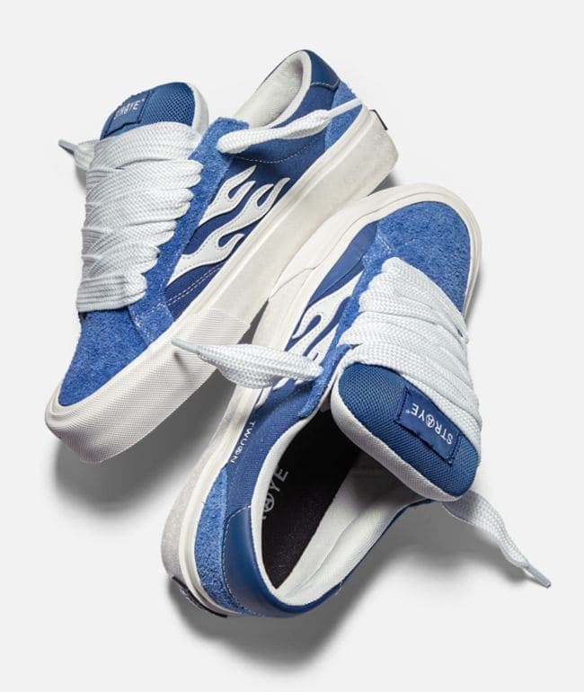 Straye Dixon Logan Puff Blue & White Skate Shoes, foto 3
